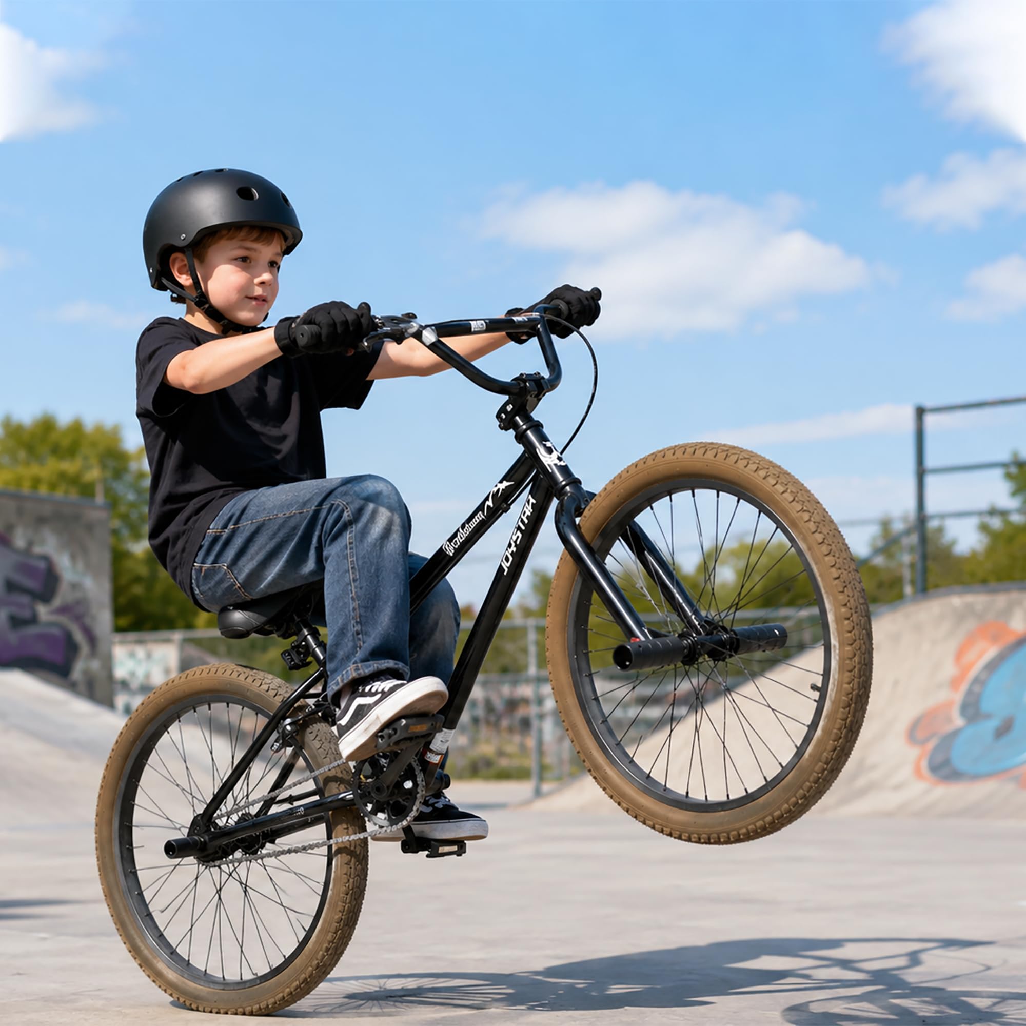 JOYSTAR 20 Inch Kids Bike Freestyle BMX Bikes for 6 7 8 9 10 Years